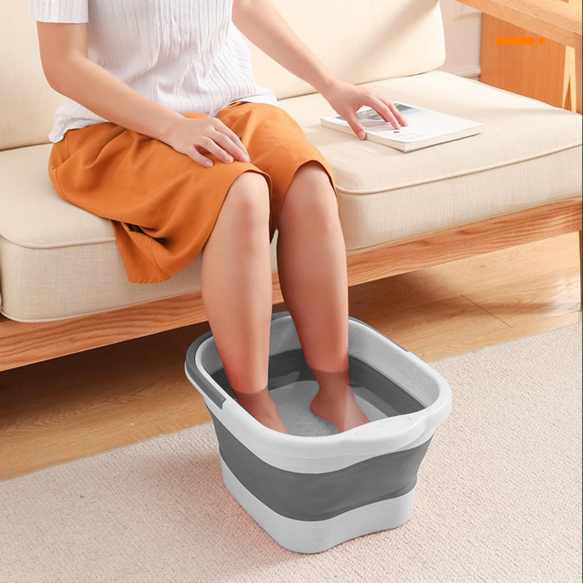 MontNorth portable foot bath ideal for travel and RV use