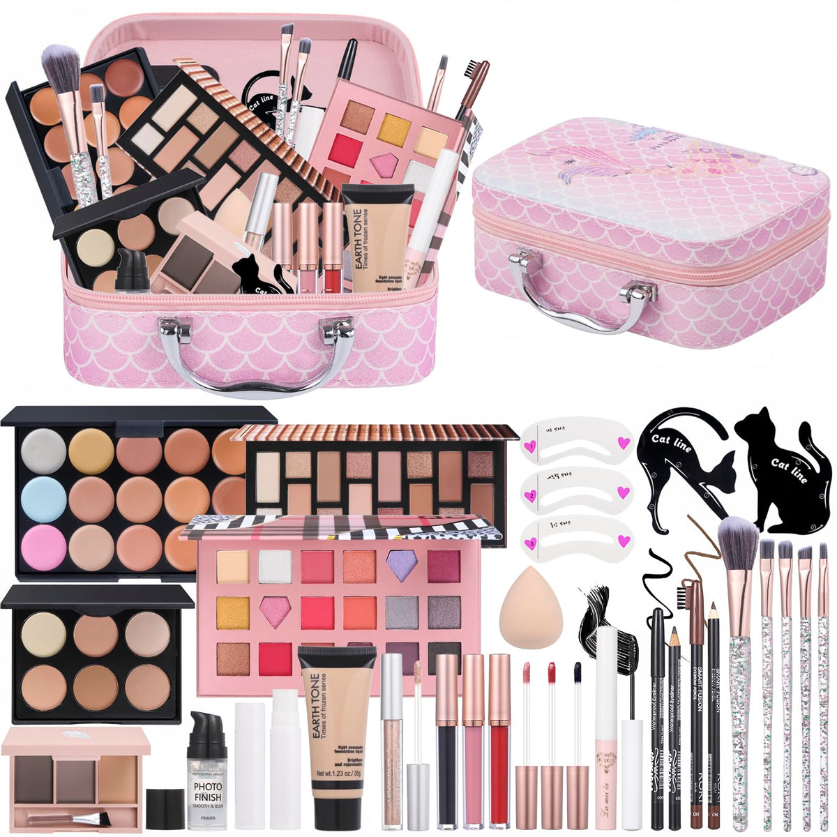 Moobirlet makeup kit travel case ideal for on-the-go beauty.