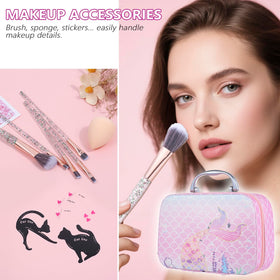 Moobirlet primer, mascara, and lips for a complete routine.