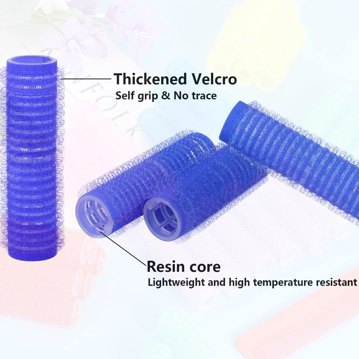 MOODKEY rat-tail comb included for precise sectioning and placement.