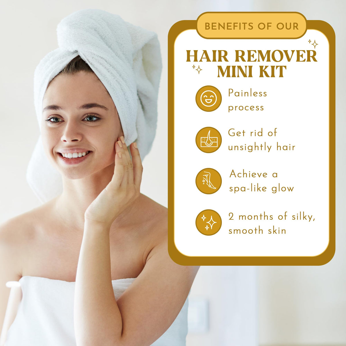MOOM aloe vera and tea tree oil-infused wax for soothing care.