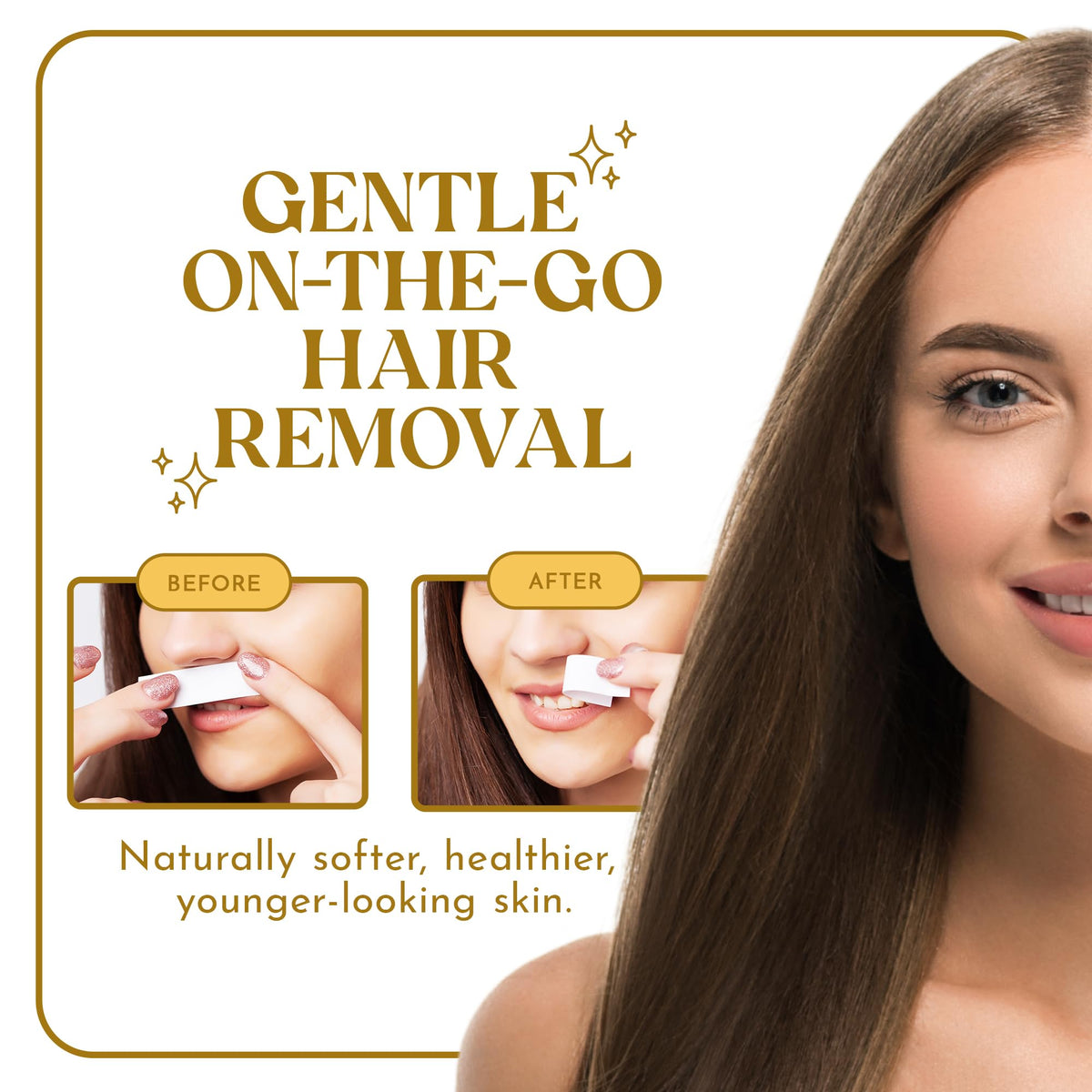 MOOM chin hair removal for gentle facial grooming.