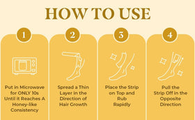 MOOM Face waxing close-up showing gentle exfoliation.