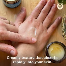 balm on face and body by moomade illustrates multipurpose hydration