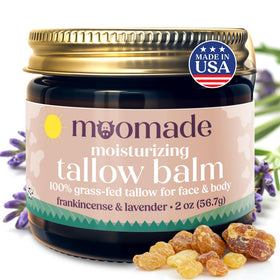 moomade beef tallow balm packaging showcases eco-friendly materials for mindful skincare