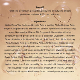 Moon Juice Acid Potion applied to skin for a refreshed, hydrated look