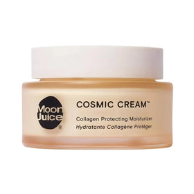 Moon Juice Cosmic Cream bottle demonstrates a hydrating vegan moisturizer.
