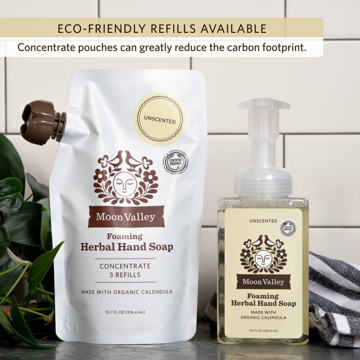 Calendula and comfrey blend for soothing cleansing and moisturization.