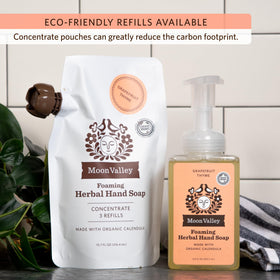 Recyclable bottle image communicates eco-friendly packaging and responsible disposal.