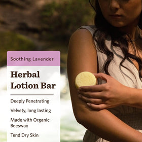 Moon Valley Organics Moon Melt Bar beeswax texture highlights moisture sealing on dry skin.