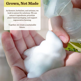 Moon Valley Organics recyclable bottle to highlight eco-friendly packaging.