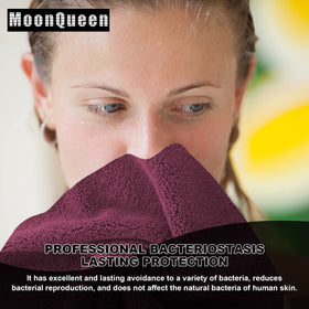 Moonqueen 12-pack burgundy towels brighten skincare routines