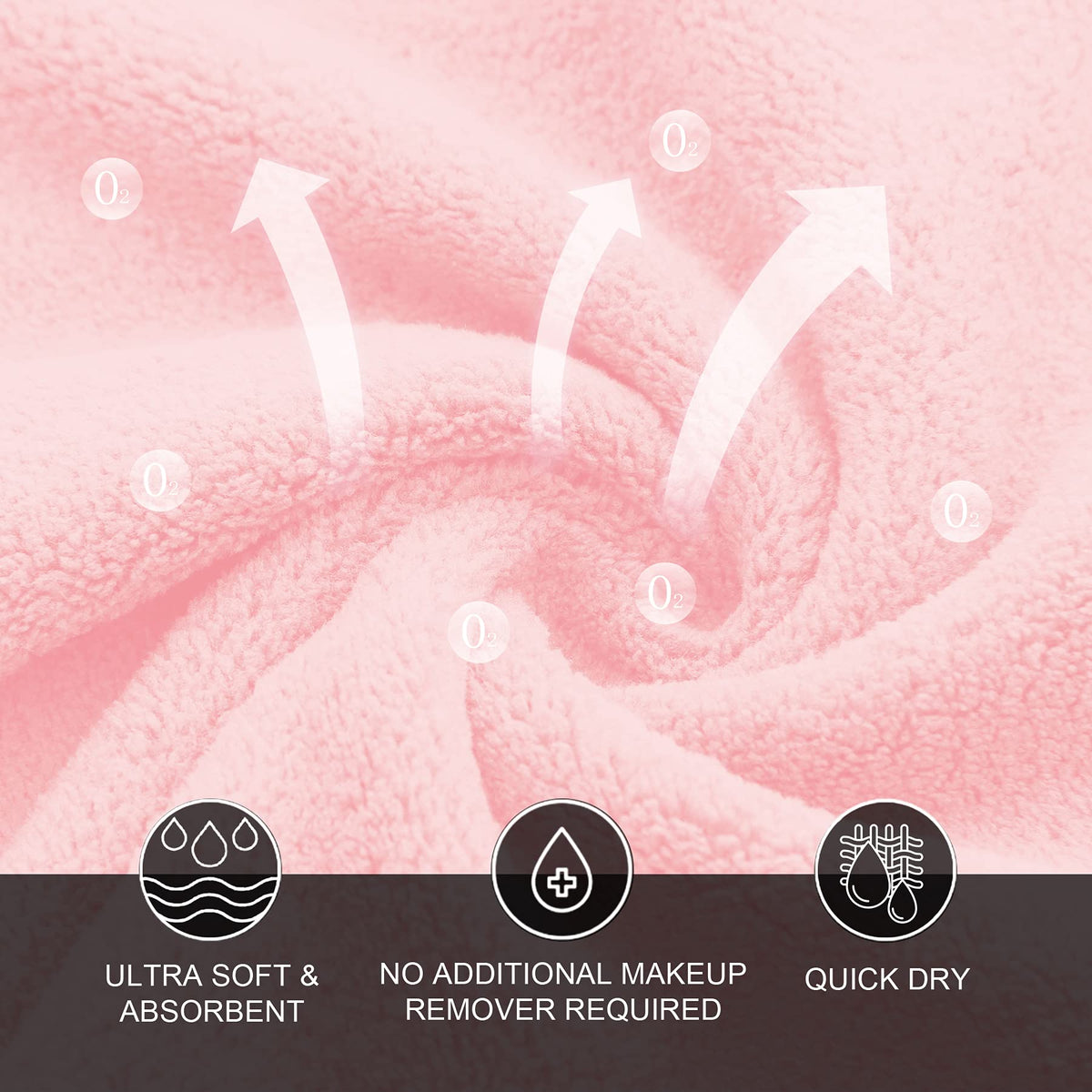 MOONQUEEN microfiber cloths offer gentle exfoliation with water