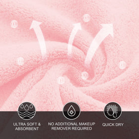 MOONQUEEN microfiber cloths offer gentle exfoliation with water