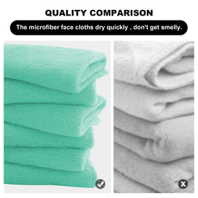 MOONQUEEN classic color 12-pack face towels for vibrant wardrobe pairing.