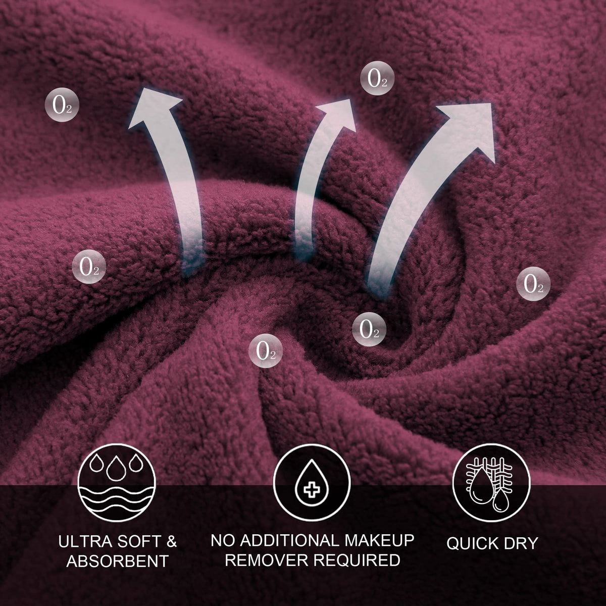 Moonqueen colorful face towels add style with gentle cleansing