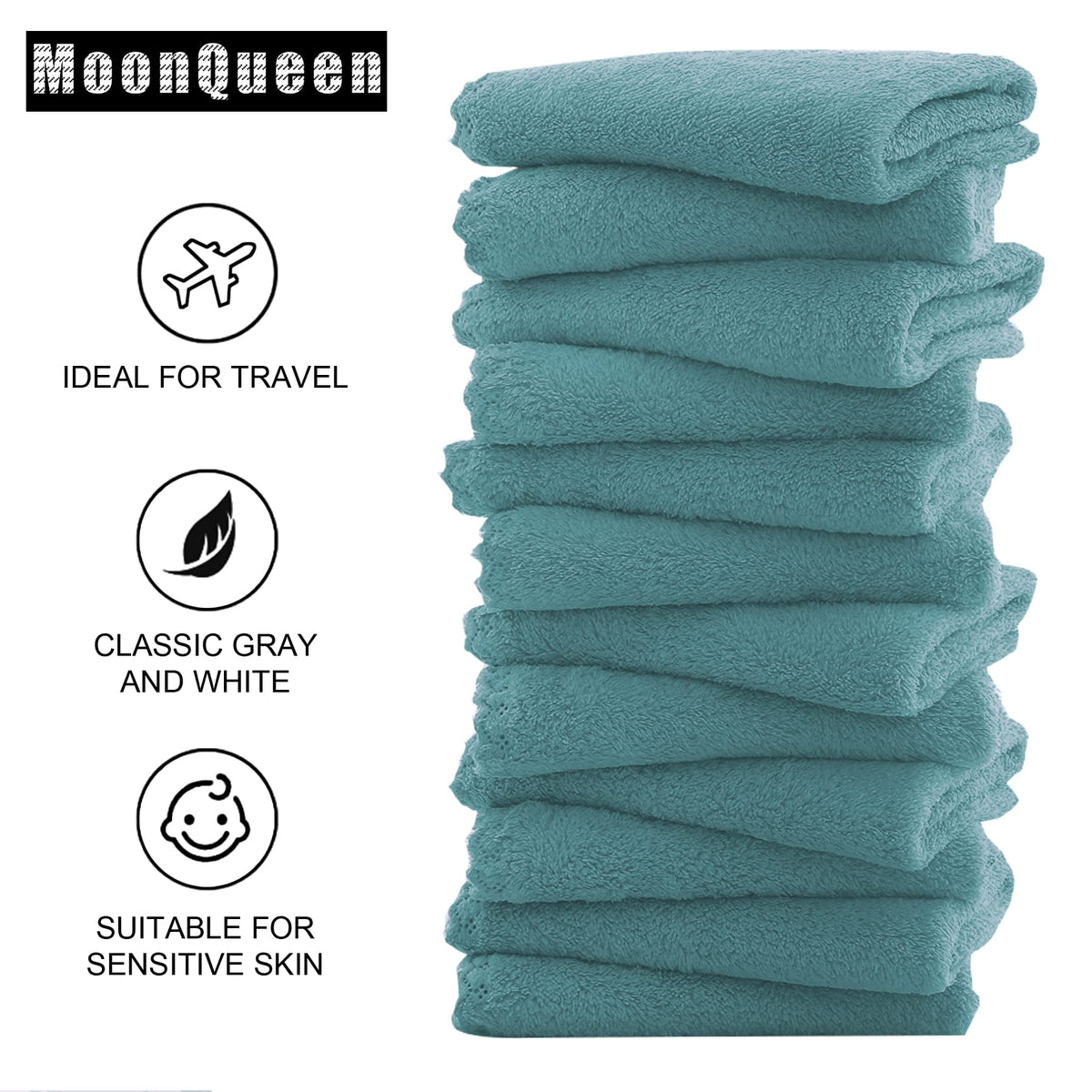 MOONQUEEN cloth removes makeup with water, no chemicals