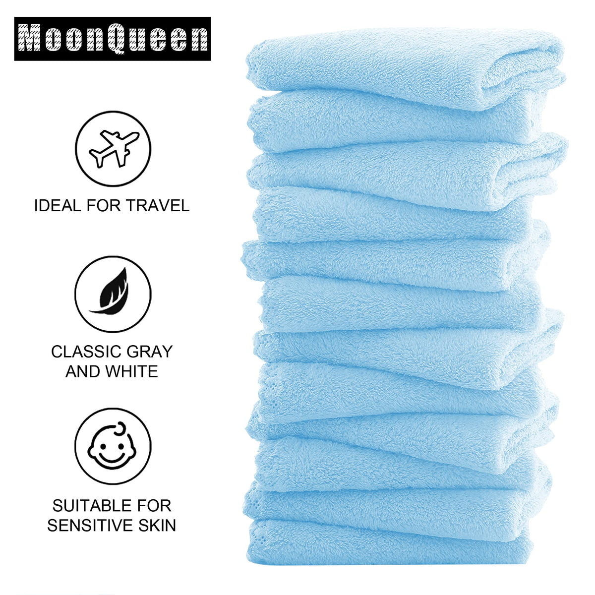 MOONQUEEN cloth works without makeup remover for exfoliating cleansing.