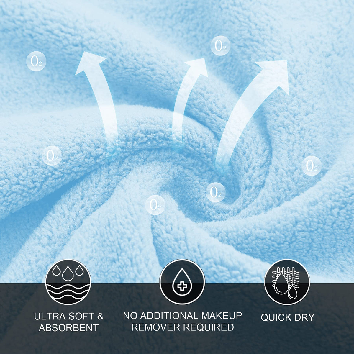 MOONQUEEN premium microfiber pack includes six soft, quick-dry cloths.