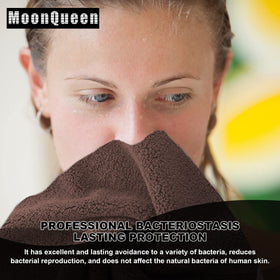 MOONQUEEN quick-dry microfiber washcloths stay fresh between uses.