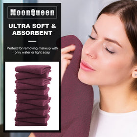 Moonqueen soft absorbent face cloths ideal for water-only cleansing