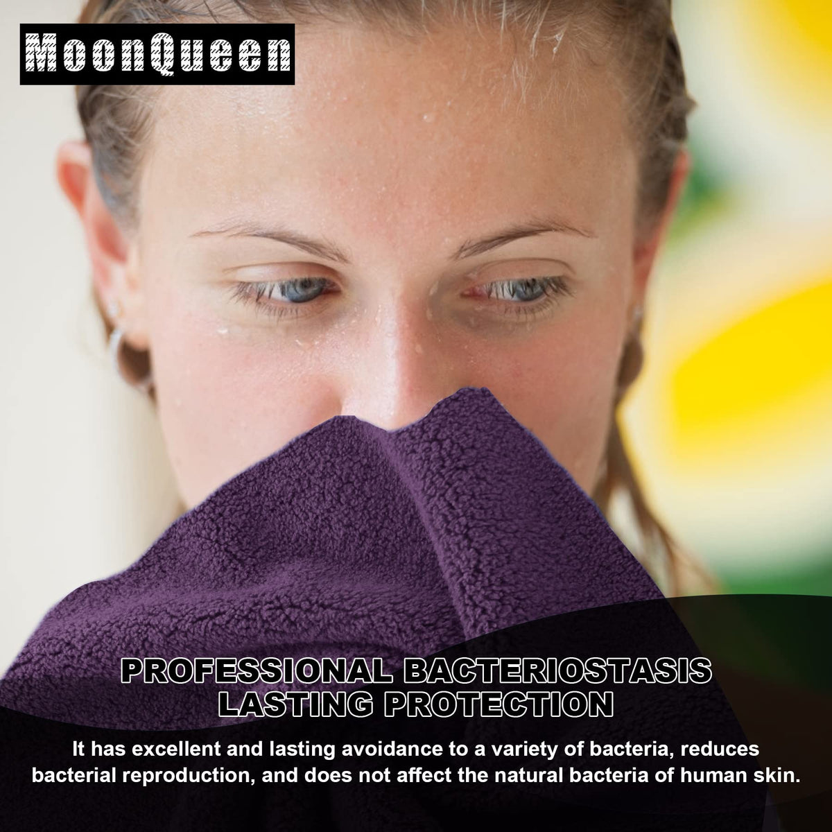 MOONQUEEN travel-ready face towels fit in cosmetic bags.