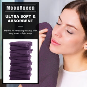 MOONQUEEN ultra-soft fiber texture closeup shows plush feel for delicate skin.