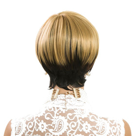 Moonshow model wearing 1B-4-27 color on deep skin tones.