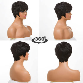 Moonshow perm-dye-ready human hair wig invites personalized color and texture.