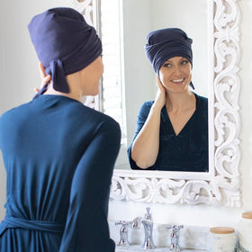 MoonstoneSeven Hair Plop wrap uses soft cotton-lycra to protect hair during prep.