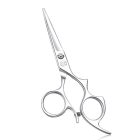 Moontay 6-inch hair cutting shears with large finger holes for comfortable grip and control.
