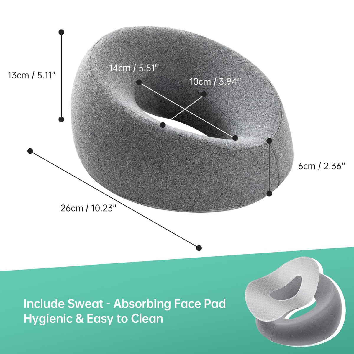 MOONYOOY face-down pillow provides gentle support after eye surgery