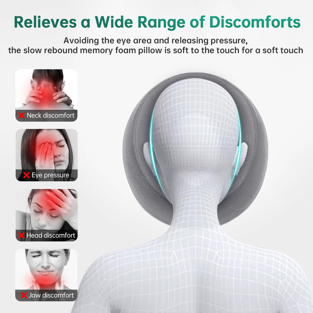 MOONYOOY removable pillow cover for easy cleaning and maintenance