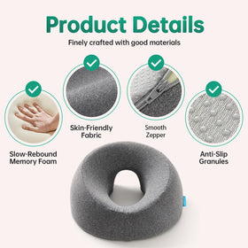 MOONYOOY spine-alignment pillow aids comfortable positioning during extended sessions