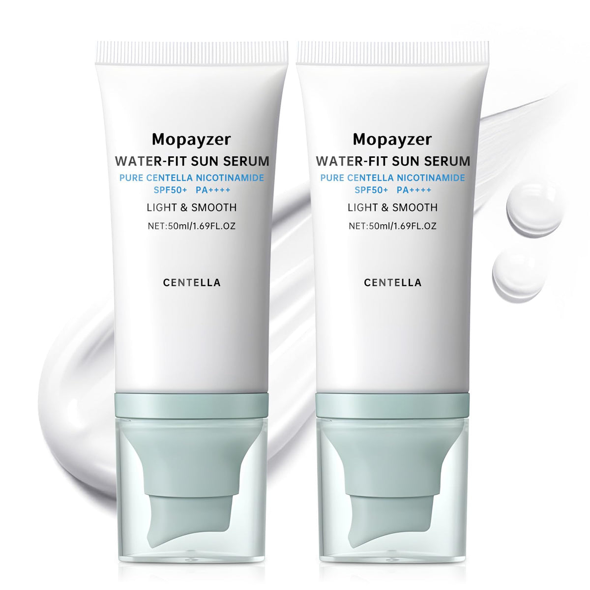 Mopayzer Centella Sunscreen SPF 50 bottle for daily sun protection outdoors
