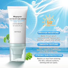 Mopayzer Centella Sunscreen SPF 50 gel texture for quick absorption