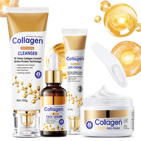 Mopayzer collagen skin care set packaging for travel-friendly skincare on the go.