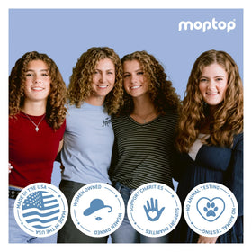 Eco-friendly bamboo packaging concept for MopTop natural care.