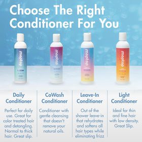 MopTop conditioner enhances morning curl routine with added moisture.