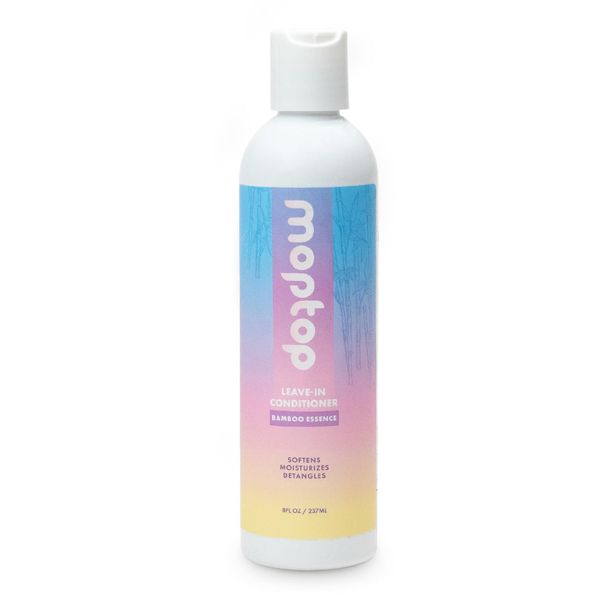 MopTop Leave-In Conditioner bottle front view, frizz control for curls.
