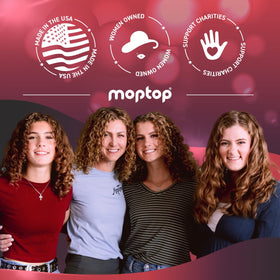 MopTop Citrus Medley air-dry-hair image hints at simple, low-heat styling