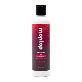 MopTop Citrus Medley bottle shows frizz-control gel for defined curls
