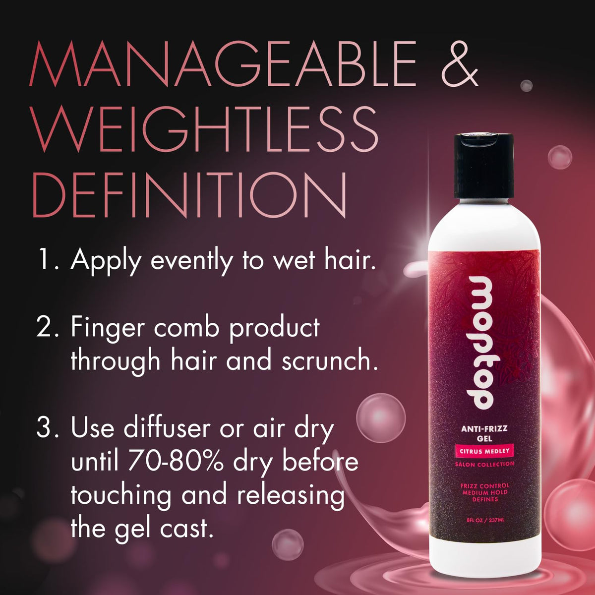 MopTop Citrus Medley ingredients feature aloe, sea botanicals, and honey