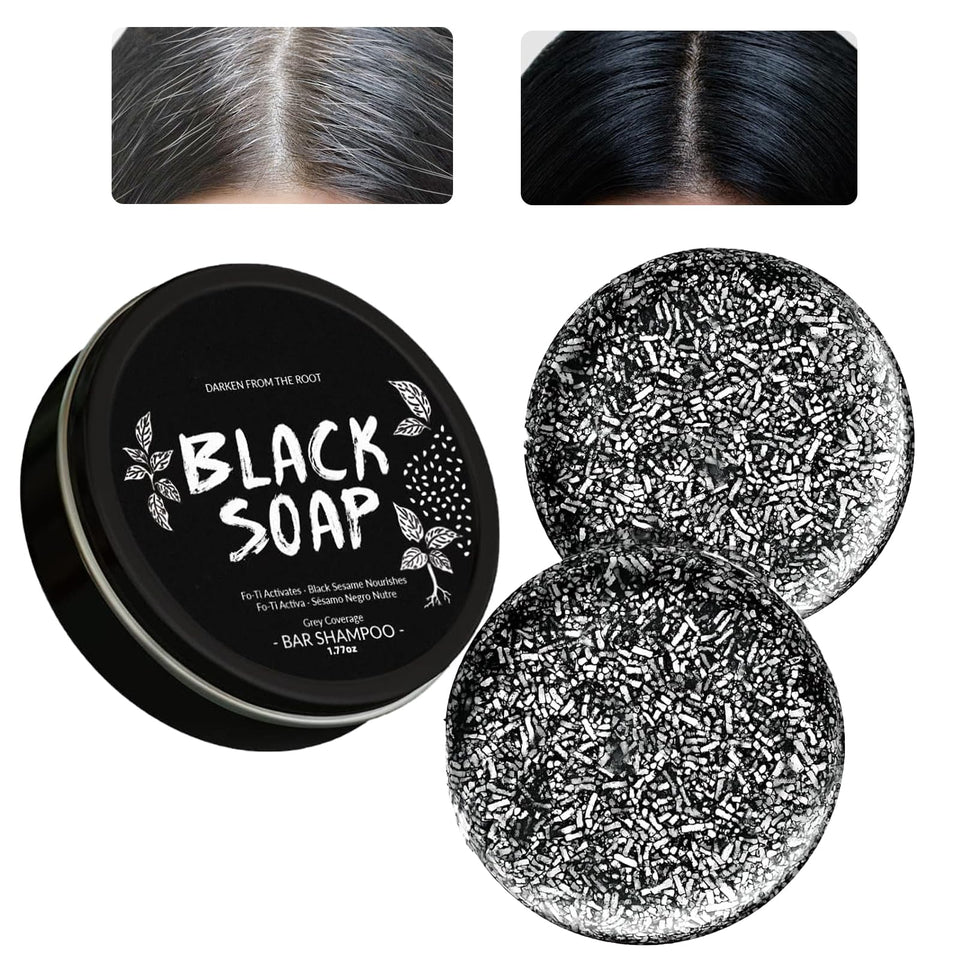 MoraZoge Gray Hair Reverse Bar Soap pack for daily use and travel.