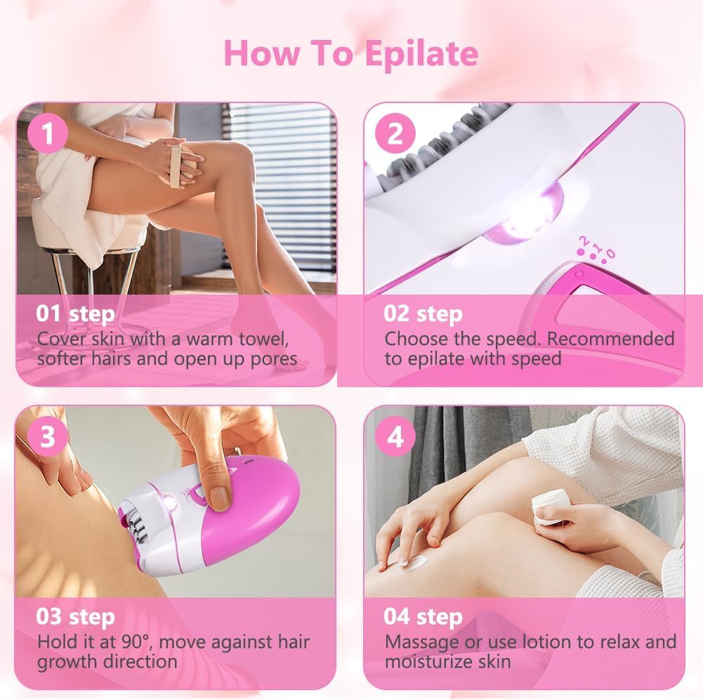 Morbex Green Epilator 36 tweezers head delivering efficient depilation.