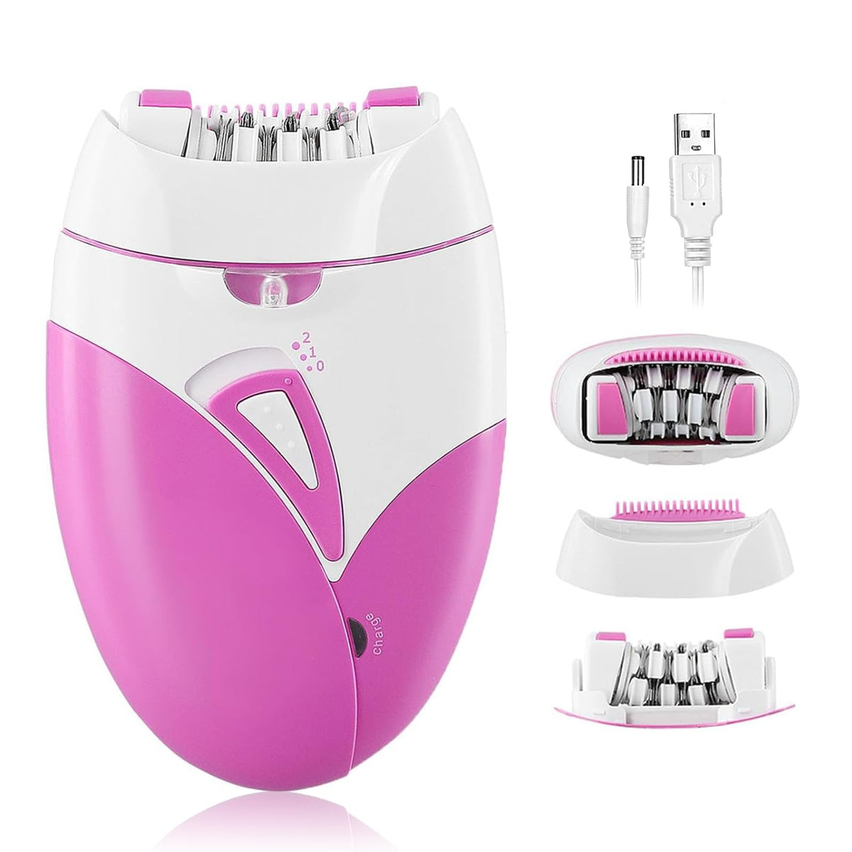 Morbex Green Epilator face close-up showing precise hair removal for smooth skin.