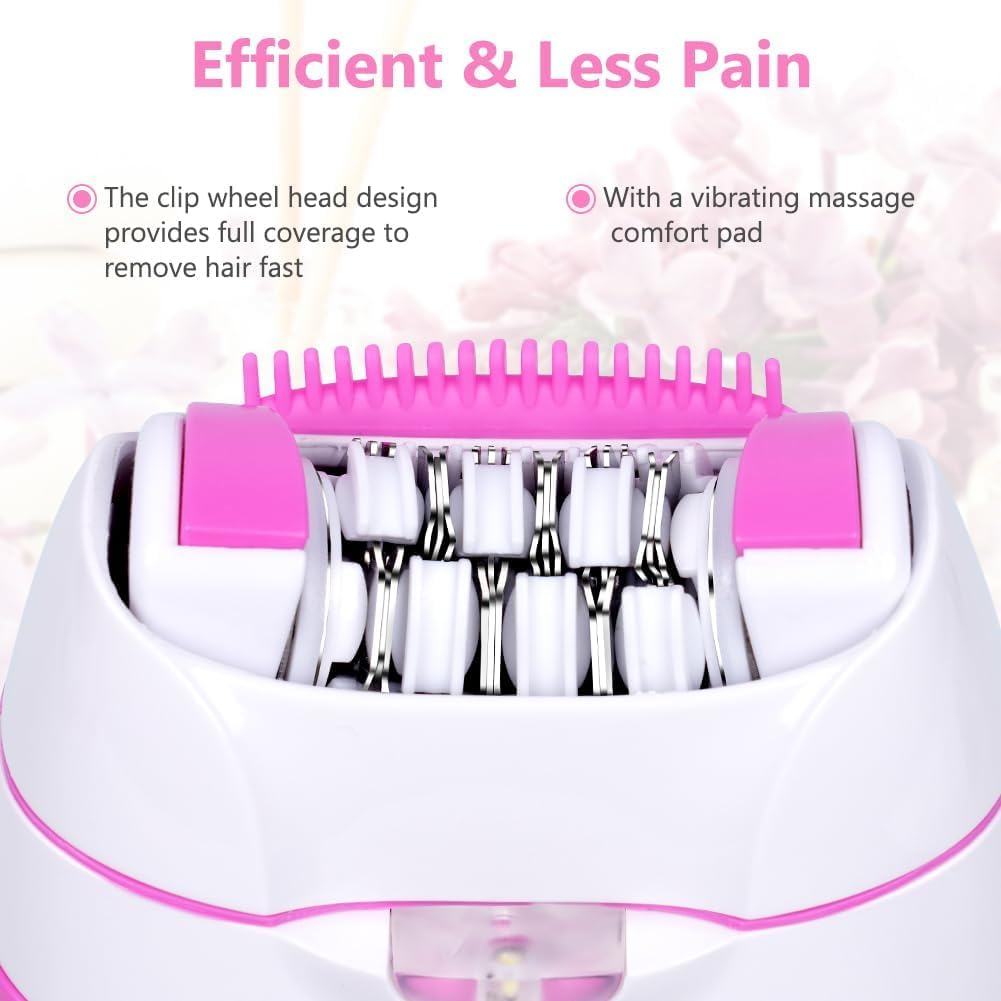 Morbex Green Epilator with LED light highlights safe, detailed facial depilation.