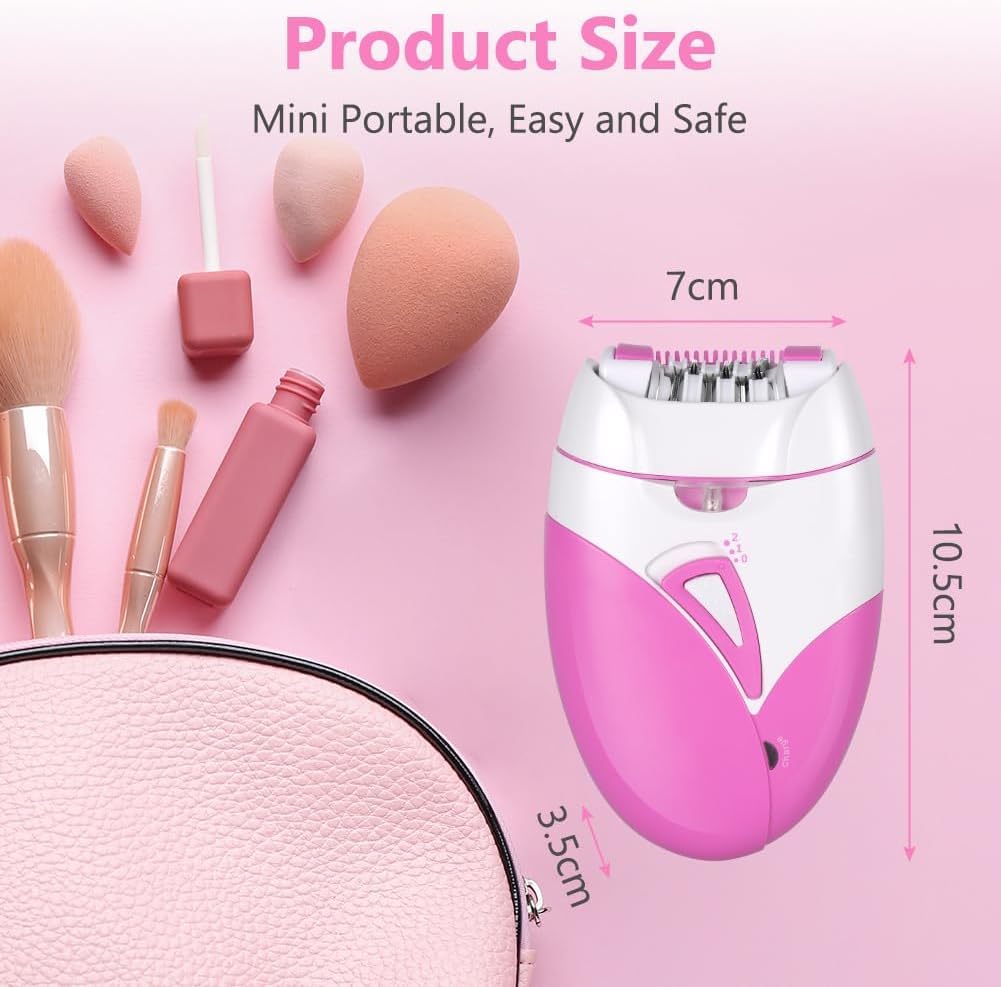 Morbex Green Epilator packaging includes cleaning brush and charging cable.