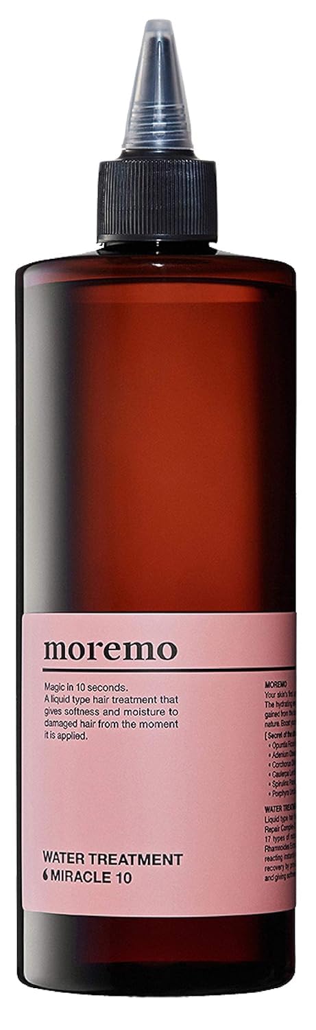 MOREMO Water Treatment Miracle 10 bottle pour supports moisture for damaged hair