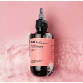 Moremo Water Treatment Miracle 10 creamy texture supports easy detangling.